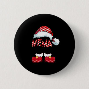 Badge Rond 5 Cm Cute Nema Claus Nouvel Noël Père Noël