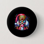 Badge Rond 5 Cm Cute Nutcracker Blowing Bubble Gum Nk Christmas Pa (Devant)