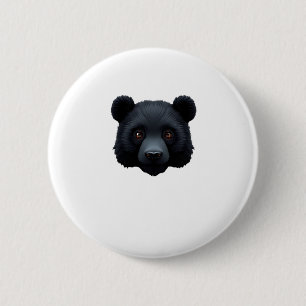Badge Rond 5 Cm Cute Oear Hear 3d - Animaux Monde Sticker
