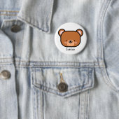 Badge Rond 5 Cm Cute Ours Teddy Personnalisé (En situation)