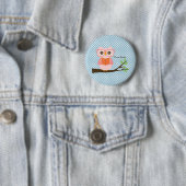 Badge Rond 5 Cm Cute Owl Lecture (En situation)