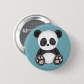 Badge Rond 5 Cm Cute Panda (Devant & derrière)