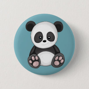 Badge Rond 5 Cm Cute Panda