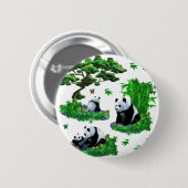 Badge Rond 5 Cm cute panda (Devant & derrière)