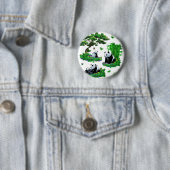 Badge Rond 5 Cm cute panda (En situation)