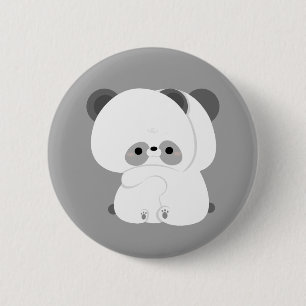 Badge Rond 5 Cm Cute Panda Couple