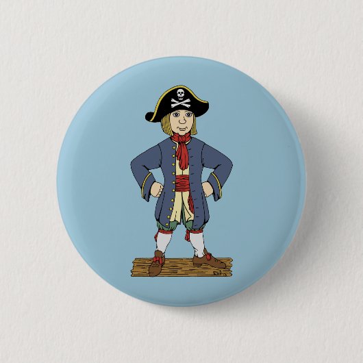 Badge Rond 5 Cm Cute Pirate Lad (Devant)