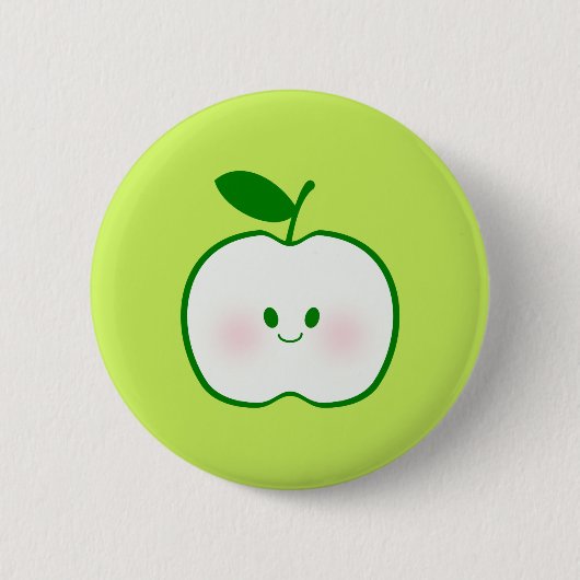 Badge Rond 5 Cm Cute pomme (Devant)