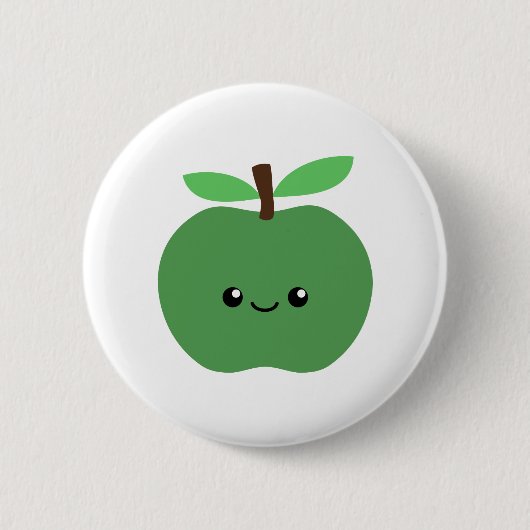 Badge Rond 5 Cm Cute pomme (Devant)