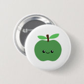 Badge Rond 5 Cm Cute pomme (Devant & derrière)