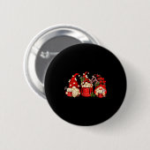 Badge Rond 5 Cm Cute Retro Chocolate Hot Cocoa Mug Funny Gnomes Ch (Devant & derrière)