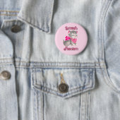 Badge Rond 5 Cm Cute Rétro Kitten - Fascisme Smash (En situation)