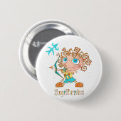Badge Rond 5 Cm Cute Sagittarius (Devant & derrière)