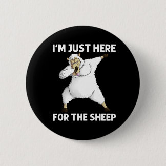 Badge Rond 5 Cm Cute Sheep