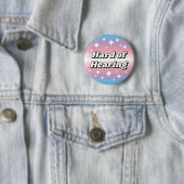Badge Rond 5 Cm Cute Transgender Flag Gradient Hard of Hearing (En situation)
