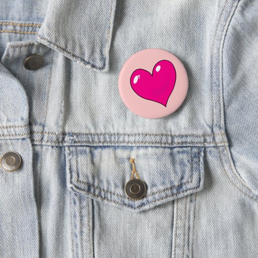 Badge Rond 5 Cm Cute Valentines (En situation)