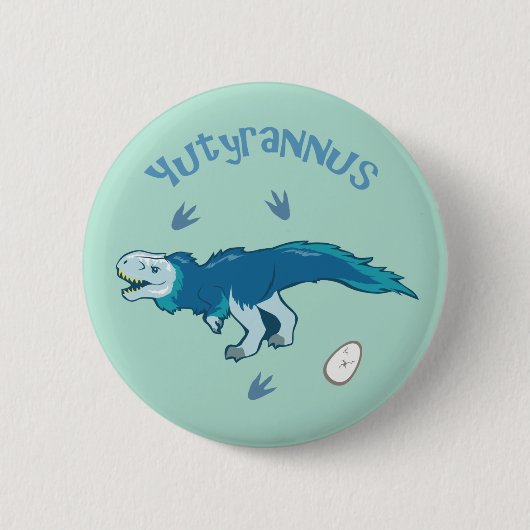 Badge Rond 5 Cm Cute Yutyrannus (Devant)