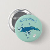 Badge Rond 5 Cm Cute Yutyrannus (Devant & derrière)