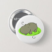 Badge Rond 5 Cm CuteHippoPin (Devant & derrière)
