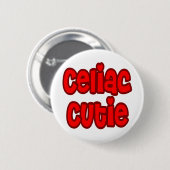 Badge Rond 5 Cm Cutie coeliaque (Devant & derrière)