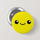 Badge Rond 5 Cm Cutie jaune (Devant & derrière)