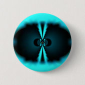 Badge Rond 5 Cm Cyan et Black Abstrait Art Print (Devant)