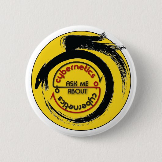 Badge Rond 5 Cm Cybernétique de bouton de cybernétique (Devant)