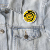 Badge Rond 5 Cm Cybernétique de bouton de cybernétique (En situation)