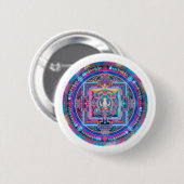 Badge Rond 5 Cm Cyberpunk Mandala (Devant & derrière)