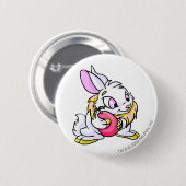 Badge Rond 5 Cm Cybunny jaune étreignant Negg (Devant & derrière)