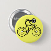 Badge Rond 5 Cm CYCLE DESSUS ! Coureur (Devant & derrière)