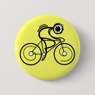 Badge Rond 5 Cm CYCLE DESSUS ! Coureur