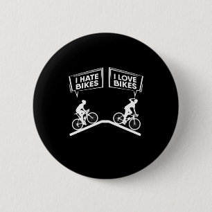 Badge Rond 5 Cm Cycliste I Love Bikes