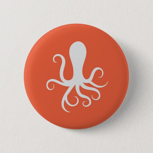 Badge Rond 5 Cm Cycloptopus - orange (Devant)