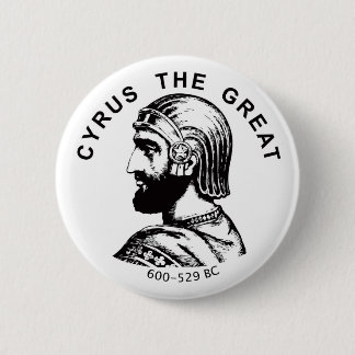 Badge Rond 5 Cm Cyrus le bouton rond de grand bozorg de kourosh