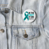 Badge Rond 5 Cm Cystite Interstitielle - Lutte Pour Gagner (En situation)