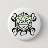 Badge Rond 5 Cm D20 of Cthulhu (Devant)