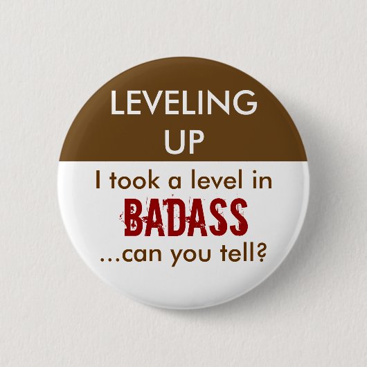 Badge Rond 5 Cm D&D - Badass (Devant)