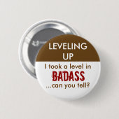 Badge Rond 5 Cm D&D - Badass (Devant & derrière)