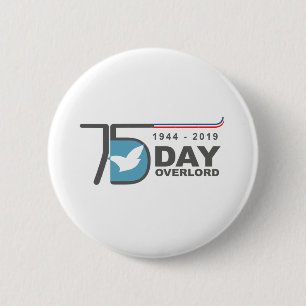 Badge Rond 5 Cm D-Day Overlord 1944 2019