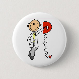 Badge Rond 5 Cm D est pour le docteur
