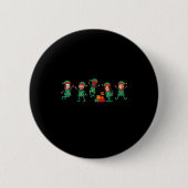 Badge Rond 5 Cm D Funny Face Photo Christmas Elf  (Devant)
