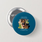 Badge Rond 5 Cm D Pet Photo Funny Dog Dad  (Devant & derrière)