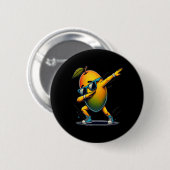 Badge Rond 5 Cm Dab Dance Mango Danser Danser Dabbing Fruit (Devant & derrière)
