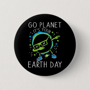 Badge Rond 5 Cm Dab Earth Solaire Eclipse Go Planet Your Earth D