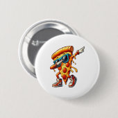 Badge Rond 5 Cm Dabbing Pizza Slice Fun Graphic Tee for Food Lover (Devant & derrière)