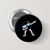 Badge Rond 5 Cm Dabbing Total Solar Eclipse 2024 Totality Dab Boys (Devant & derrière)