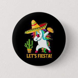 Badge Rond 5 Cm Dabbing Unicorn Funny Cinco De Mayo Filles Laisser