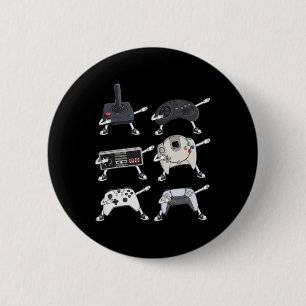 Badge Rond 5 Cm Dabbing Video Gamer Contrôleurs Fun Boys Jeu pour