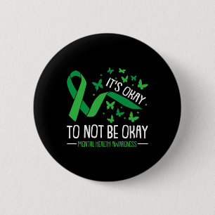 Badge Rond 5 Cm D'accord pour ne pas être d'accord Papillon de sen